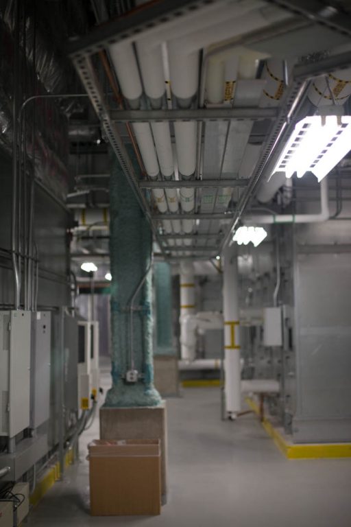 Commercial HVAC mechanical room